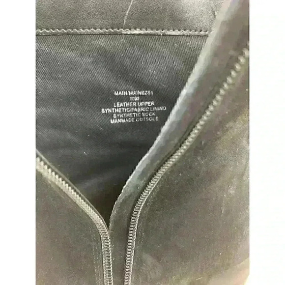 Steve Madden Main Women’s Black Suede Leather Block Heels Booties Size US 10 M - Picture 9 of 10